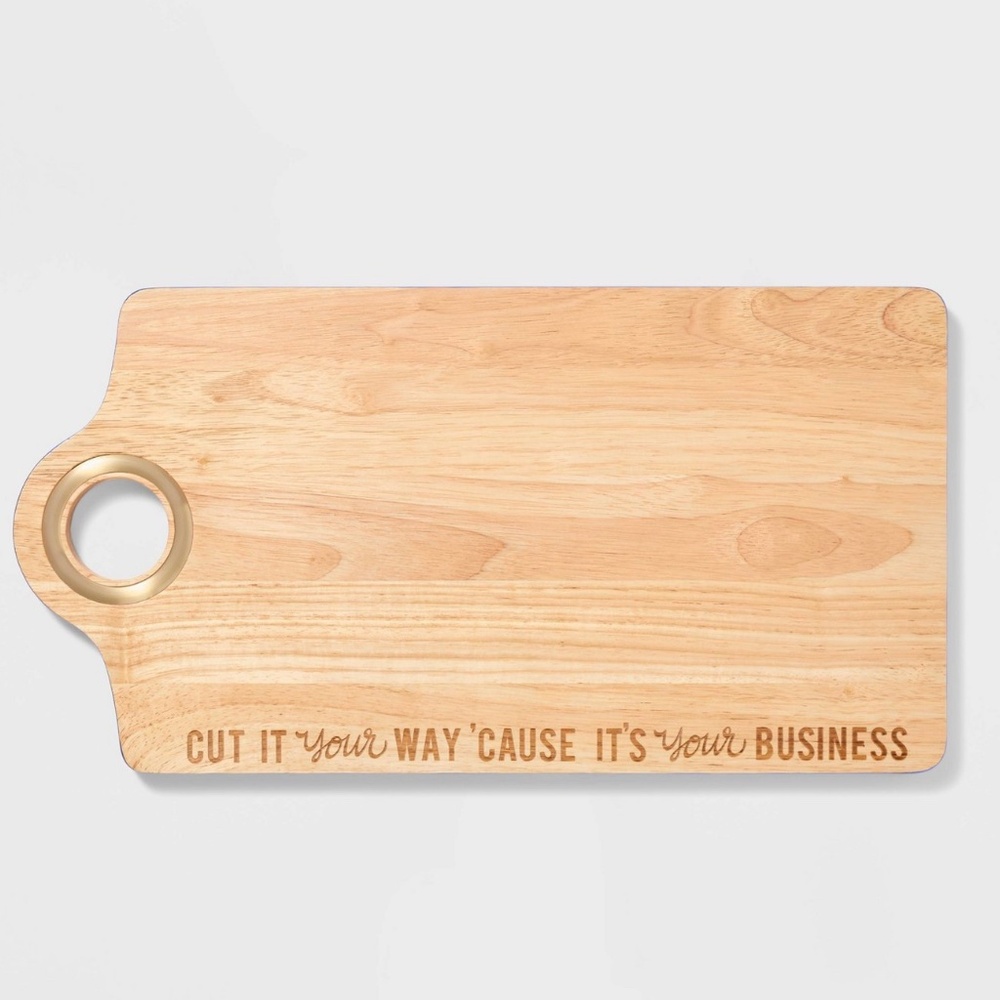 Wood Cutting Board "Cut It Your Way Cause It's Your Business" - Tabitha Brown
